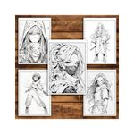 Carti si Birotica - Carti - Carti pentru copii - Carti de colorat - Carte de colorat pentru relaxare si antistres, 50 de ilustratii, Anime Ninja Girls - Volumul II, 106 pagini, A5 - Infinity.ro