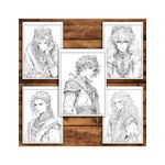 Carti si Birotica - Carti - Carti pentru copii - Carti de colorat - Carte de colorat pentru relaxare si antistres, 50 de ilustratii, Anime Prince Boys, 106 pagini, A5 - Infinity.ro