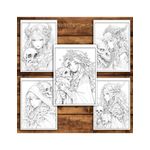 Carti si Birotica - Carti - Carti pentru copii - Carti de colorat - Carte de colorat pentru relaxare si antistres, 50 de ilustratii, Anime Necromancers, 106 pagini, A5 - Infinity.ro