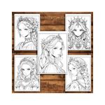 Carti si Birotica - Carti - Carti pentru copii - Carti de colorat - Carte de colorat pentru relaxare si antistres, 50 de ilustratii, Anime Princesses - Volumul III, 106 pagini, A5 - Infinity.ro