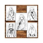 Carti si Birotica - Carti - Carti pentru copii - Carti de colorat - Carte de colorat pentru relaxare si antistres, 50 de ilustratii, Anime Punk Girls - Volumul II, 106 pagini, A5 - Infinity.ro