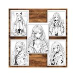 Carti si Birotica - Carti - Carti pentru copii - Carti de colorat - Carte de colorat pentru relaxare si antistres, 50 de ilustratii, Anime Punk Girls - Volumul II, 106 pagini, A5 - Infinity.ro