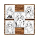 Carti si Birotica - Carti - Carti pentru copii - Carti de colorat - Carte de colorat pentru relaxare si antistres, 50 de ilustratii, Anime Retro Girls, 106 pagini, A5 - Infinity.ro