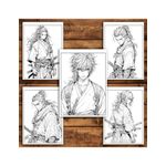 Carti si Birotica - Carti - Carti pentru copii - Carti de colorat - Carte de colorat pentru relaxare si antistres, 50 de ilustratii, Anime Samurai, 106 pagini, A5 - Infinity.ro