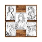 Carti si Birotica - Carti - Carti pentru copii - Carti de colorat - Carte de colorat pentru relaxare si antistres, 50 de ilustratii, Anime Samurai, 106 pagini, A5 - Infinity.ro