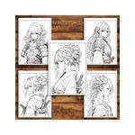 Carti si Birotica - Carti - Carti pentru copii - Carti de colorat - Carte de colorat pentru relaxare si antistres, 50 de ilustratii, Anime Samurai Girls, 106 pagini, A5 - Infinity.ro