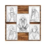 Carti si Birotica - Carti - Carti pentru copii - Carti de colorat - Carte de colorat pentru relaxare si antistres, 50 de ilustratii, Anime Stoners, 106 pagini, A5 - Infinity.ro
