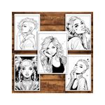Carti si Birotica - Carti - Carti pentru copii - Carti de colorat - Carte de colorat pentru relaxare si antistres, 50 de ilustratii, Anime Tattoo Girls, 106 pagini, A5 - Infinity.ro