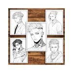 Carti si Birotica - Carti - Carti pentru copii - Carti de colorat - Carte de colorat pentru relaxare si antistres, 50 de ilustratii, Anime Tatoo Boys, 106 pagini, A5 - Infinity.ro