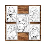 Carti si Birotica - Carti - Carti pentru copii - Carti de colorat - Carte de colorat pentru relaxare si antistres, 50 de ilustratii, Anime Teddy Girls, 106 pagini, A5 - Infinity.ro