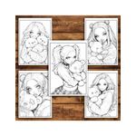 Carti si Birotica - Carti - Carti pentru copii - Carti de colorat - Carte de colorat pentru relaxare si antistres, 50 de ilustratii, Anime Teddy Girls, 106 pagini, A5 - Infinity.ro