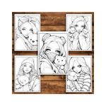 Carti si Birotica - Carti - Carti pentru copii - Carti de colorat - Carte de colorat pentru relaxare si antistres, 50 de ilustratii, Anime Teddy Girls, 106 pagini, A5 - Infinity.ro
