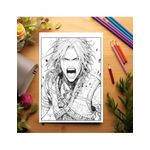 Carti si Birotica - Carti - Carti pentru copii - Carti de colorat - Carte de colorat pentru relaxare si antistres, 50 de ilustratii, Anime Warriors, 106 pagini, A5 - Infinity.ro