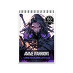 Carti si Birotica - Carti - Carti pentru copii - Carti de colorat - Carte de colorat pentru relaxare si antistres, 50 de ilustratii, Anime Warriors, 106 pagini, A5 - Infinity.ro