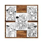 Carti si Birotica - Carti - Carti pentru copii - Carti de colorat - Carte de colorat pentru relaxare si antistres, 50 de ilustratii, Anime Witches - Volumul II, 106 pagini, A5 - Infinity.ro