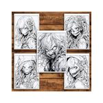 Carti si Birotica - Carti - Carti pentru copii - Carti de colorat - Carte de colorat pentru relaxare si antistres, 50 de ilustratii, Anime Zombie Girls, 106 pagini, A5 - Infinity.ro