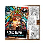 Carti si Birotica - Carti - Carti pentru copii - Carti de colorat - Carte de colorat pentru relaxare si antistres, 50 de ilustratii, Aztec Empire, 106 pagini, A5 - Infinity.ro