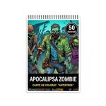 Carti si Birotica - Carti - Carti pentru copii - Carti de colorat - Carte de colorat pentru relaxare si antistres, 50 de ilustratii, Apocalipsa Zombie, 106 pagini, A5 - Infinity.ro