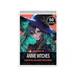 Carti si Birotica - Carti - Carti pentru copii - Carti de colorat - Carte de colorat pentru relaxare si antistres, 50 de ilustratii, Anime Witches - Volumul III, 106 pagini, A5 - Infinity.ro