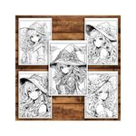 Carti si Birotica - Carti - Carti pentru copii - Carti de colorat - Carte de colorat pentru relaxare si antistres, 50 de ilustratii, Anime Witches - Volumul III, 106 pagini, A5 - Infinity.ro