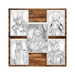 Carti si Birotica - Carti - Carti pentru copii - Carti de colorat - Carte de colorat pentru relaxare si antistres, 50 de ilustratii, Aventuri cu pisicute, 106 pagini, A5 - Infinity.ro