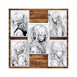Carti si Birotica - Carti - Carti pentru copii - Carti de colorat - Carte de colorat pentru relaxare si antistres, 50 de ilustratii, Anime Zombie Girls - Volumul II, 106 pagini, A5 - Infinity.ro