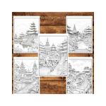 Carti si Birotica - Carti - Carti pentru copii - Carti de colorat - Carte de colorat pentru relaxare si antistres, 50 de ilustratii, Bali, 106 pagini, A5 - Infinity.ro