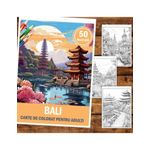 Carti si Birotica - Carti - Carti pentru copii - Carti de colorat - Carte de colorat pentru relaxare si antistres, 50 de ilustratii, Bali, 106 pagini, A5 - Infinity.ro