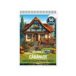 Carti si Birotica - Carti - Carti pentru copii - Carti de colorat - Carte de colorat pentru relaxare si antistres, 50 de ilustratii, Cabanute - Volumul II, 106 pagini, A5 - Infinity.ro