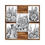 Carti si Birotica - Carti - Carti pentru copii - Carti de colorat - Carte de colorat pentru relaxare si antistres, 50 de ilustratii, Cactusi - Volumul II, 106 pagini, A5 - Infinity.ro
