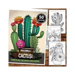 Carti si Birotica - Carti - Carti pentru copii - Carti de colorat - Carte de colorat pentru relaxare si antistres, 50 de ilustratii, Cactusi - Volumul I, 106 pagini, A5 - Infinity.ro