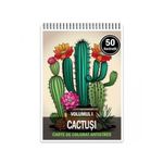Carti si Birotica - Carti - Carti pentru copii - Carti de colorat - Carte de colorat pentru relaxare si antistres, 50 de ilustratii, Cactusi - Volumul I, 106 pagini, A5 - Infinity.ro