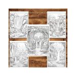 Carti si Birotica - Carti - Carti pentru copii - Carti de colorat - Carte de colorat pentru relaxare si antistres, 50 de ilustratii, Cascade fantastice, 106 pagini, A5 - Infinity.ro