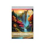 Carti si Birotica - Carti - Carti pentru copii - Carti de colorat - Carte de colorat pentru relaxare si antistres, 50 de ilustratii, Cascade fantastice, 106 pagini, A5 - Infinity.ro