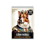 Carti si Birotica - Carti - Carti pentru copii - Carti de colorat - Carte de colorat pentru relaxare si antistres, 50 de ilustratii, Caini Nobili, 106 pagini, A5 - Infinity.ro