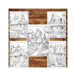 Carti si Birotica - Carti - Carti pentru copii - Carti de colorat - Carte de colorat pentru relaxare si antistres, 50 de ilustratii, Case Pitoresti - Volumul II, 106 pagini, A5 - Infinity.ro