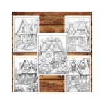 Carti si Birotica - Carti - Carti pentru copii - Carti de colorat - Carte de colorat pentru relaxare si antistres, 50 de ilustratii, Case Pitoresti - Volumul II, 106 pagini, A5 - Infinity.ro