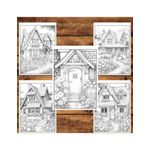 Carti si Birotica - Carti - Carti pentru copii - Carti de colorat - Carte de colorat pentru relaxare si antistres, 50 de ilustratii, Case Pitoresti - Volumul II, 106 pagini, A5 - Infinity.ro