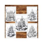 Carti si Birotica - Carti - Carti pentru copii - Carti de colorat - Carte de colorat pentru relaxare si antistres, 50 de ilustratii, Case Celeste, 106 pagini, A5 - Infinity.ro