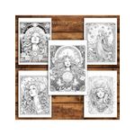 Carti si Birotica - Carti - Carti pentru copii - Carti de colorat - Carte de colorat pentru relaxare si antistres, 50 de ilustratii, Celestial Tarot 106 pagini, A5 - Infinity.ro