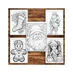 Carti si Birotica - Carti - Carti pentru copii - Carti de colorat - Carte de colorat pentru relaxare si antistres, 50 de ilustratii, Craciun - Volumul I, 106 pagini, A5 - Infinity.ro