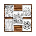 Carti si Birotica - Carti - Carti pentru copii - Carti de colorat - Carte de colorat pentru relaxare si antistres, 50 de ilustratii, Craciun - Volumul I, 106 pagini, A5 - Infinity.ro