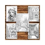 Carti si Birotica - Carti - Carti pentru copii - Carti de colorat - Carte de colorat pentru relaxare si antistres, 50 de ilustratii, Craciun - Volumul II, 106 pagini, A5 - Infinity.ro