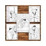Carti si Birotica - Carti - Carti pentru copii - Carti de colorat - Carte de colorat pentru relaxare si antistres, 50 de ilustratii, Cupluri Gay, 106 pagini, A5 - Infinity.ro
