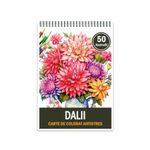 Carti si Birotica - Carti - Carti pentru copii - Carti de colorat - Carte de colorat pentru relaxare si antistres, 50 de ilustratii, Dalii, 106 pagini, A5 - Infinity.ro