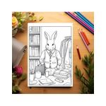 Carti si Birotica - Carti - Carti pentru copii - Carti de colorat - Carte de colorat pentru relaxare si antistres, 50 de ilustratii, Fantasy Rabbits, 106 pagini, A5 - Infinity.ro