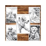 Carti si Birotica - Carti - Carti pentru copii - Carti de colorat - Carte de colorat pentru relaxare si antistres, 50 de ilustratii, Fantasy Dogs, 106 pagini, A5 - Infinity.ro