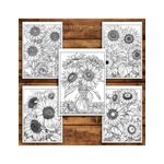 Carti si Birotica - Carti - Carti pentru copii - Carti de colorat - Carte de colorat pentru relaxare si antistres, 50 de ilustratii, Floarea Soarelui, 106 pagini, A5 - Infinity.ro