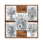 Carti si Birotica - Carti - Carti pentru copii - Carti de colorat - Carte de colorat pentru relaxare si antistres, 50 de ilustratii, Flori de Primavara, 106 pagini, A5 - Infinity.ro