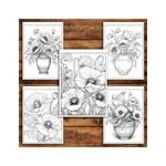 Carti si Birotica - Carti - Carti pentru copii - Carti de colorat - Carte de colorat pentru relaxare si antistres, 50 de ilustratii, Flori de Mac 106 pagini, A5 - Infinity.ro